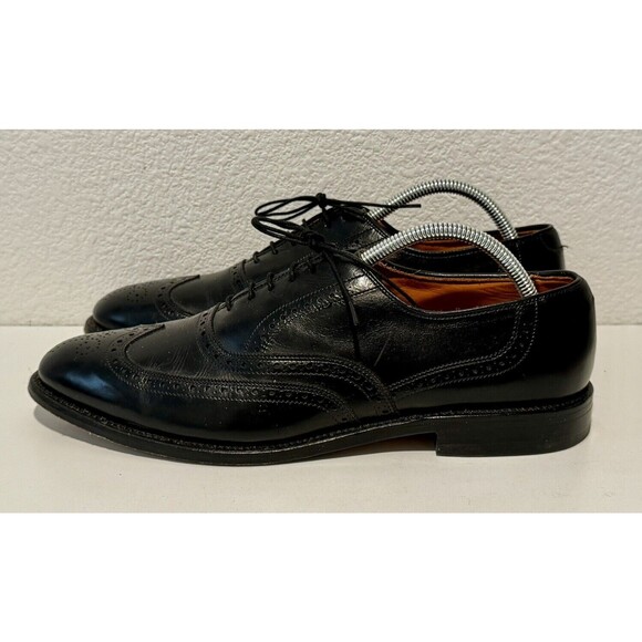 Allen Edmonds Mens Chester Wingtip Oxford Dress Shoe Sz 10.5 D Black Leather main image 10